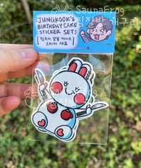 Image 4 of Jungkook Birthday Cake Sticker Set 