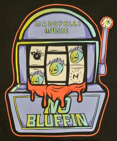 Image of MADOPELLI MUSIC  : NO BLUFFIN shirt