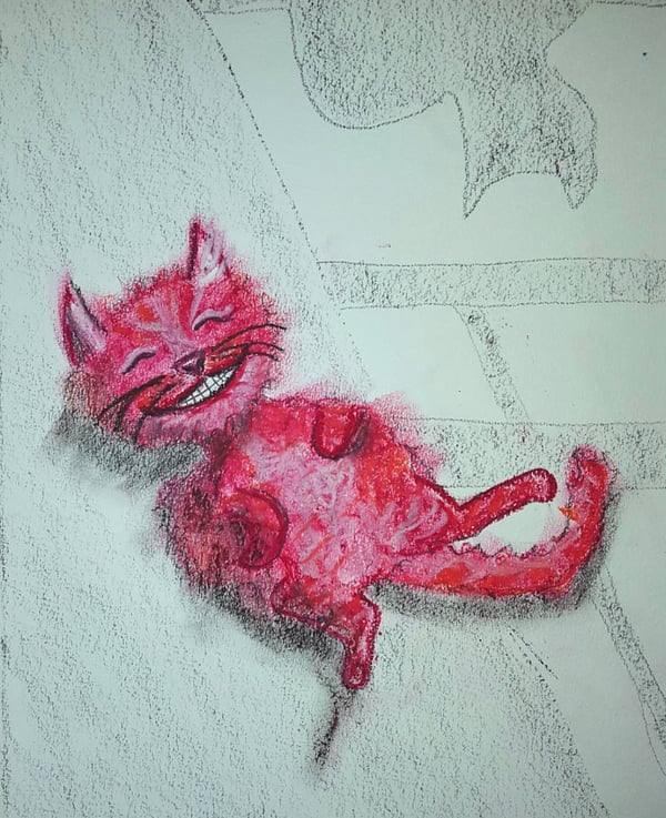 Image of Jolly Cat Print