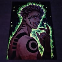 Image 1 of Sukuna GLOWING IN THE DARK Poster / Print