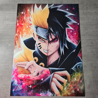 Image 3 of Naruto-Sasuke GLOWING IN THE DARK Poster / Print