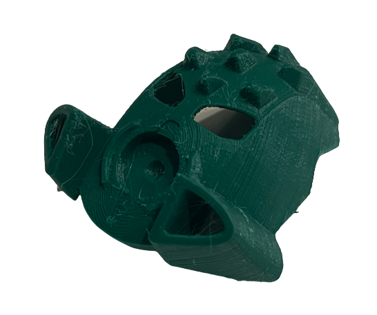 Image of Bionicle Great Kanohi Ruru (FDM Plastic-Printed, Dark Green)