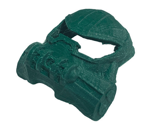 Image of Bionicle Great Kanohi Huna (FDM Plastic-Printed, Dark Green)