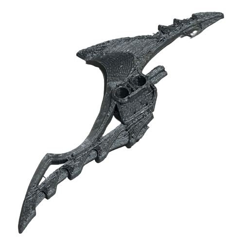 Bionicle Pridak Blade FDM Plastic printed Silver DuckBricks