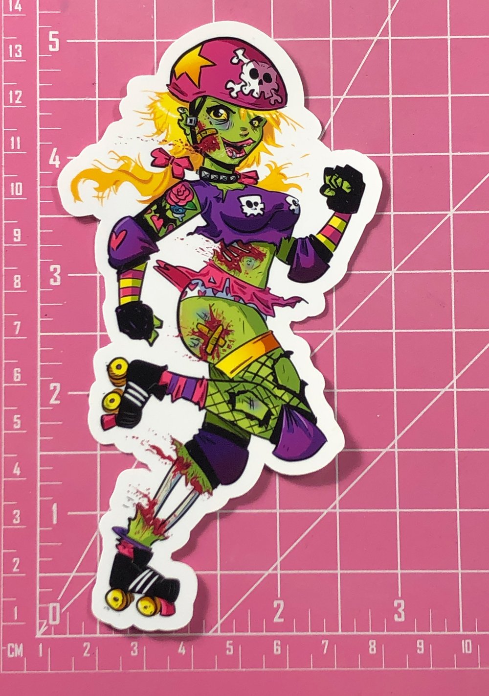 Zombie Derby Girl STICKER