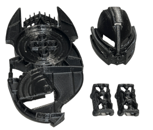 Image of Bionicle Toa Hagah Pouks Megapack! (FDM Plastic-printed, Gunmetal Gray)