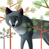 Kunstdruck "Brandenburger Wolf"