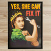 CAROLE B. - Yes she can fix it