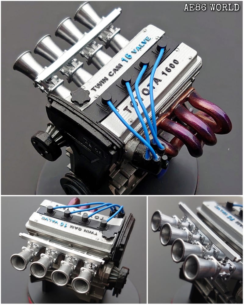 Image of 3D Scale Model 4AGE 16v Engine 