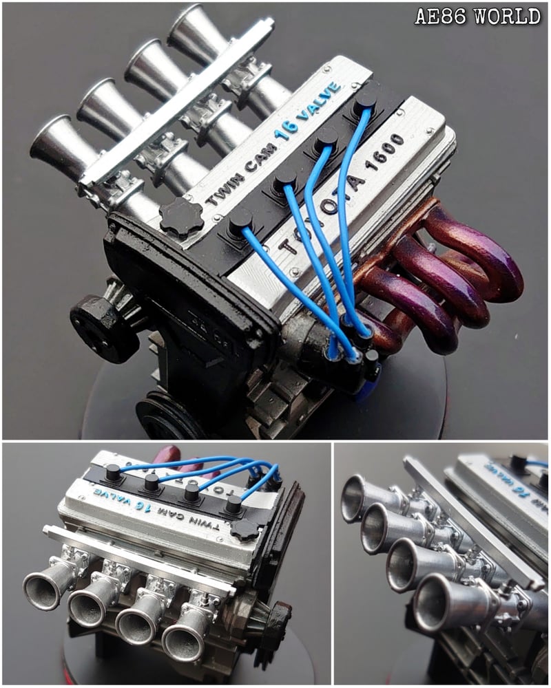3D Scale Model 4AGE 16v Engine AE86 WORLD 3d-scale-model-4age-16v-engine-ae86-world