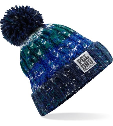 NORDIC BLUE BOBBLE HAT