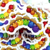 Rainbow Acorn Baby Stickers