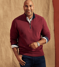 Image 1 of  Tommy Bahama Reversible Flipshore Half Zip Sweater