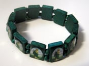 Image of Twilight New Moon Movie Green St. Jude Protection Bracelet