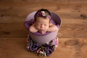 Image of Floral Crown (sitter or toddler - also used at bottom of buckets for decor)