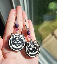 Image 4 of Witch Cat Earrings 