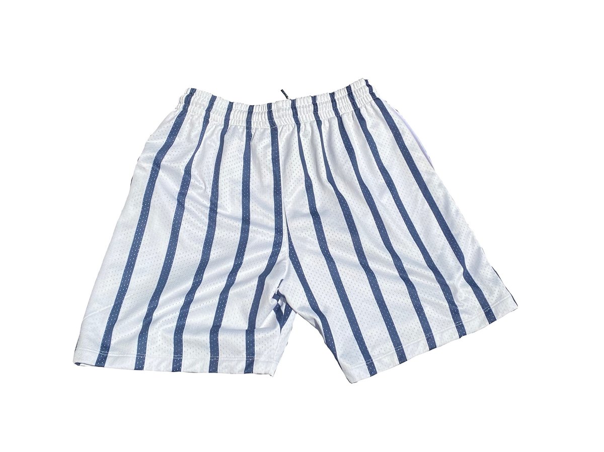 Those are Friar! Padres mesh shorts white