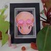 Pink Jaggy Skull (A5)