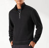 Image 2 of  Tommy Bahama Flipshore Half Zip Sweater - Ebony