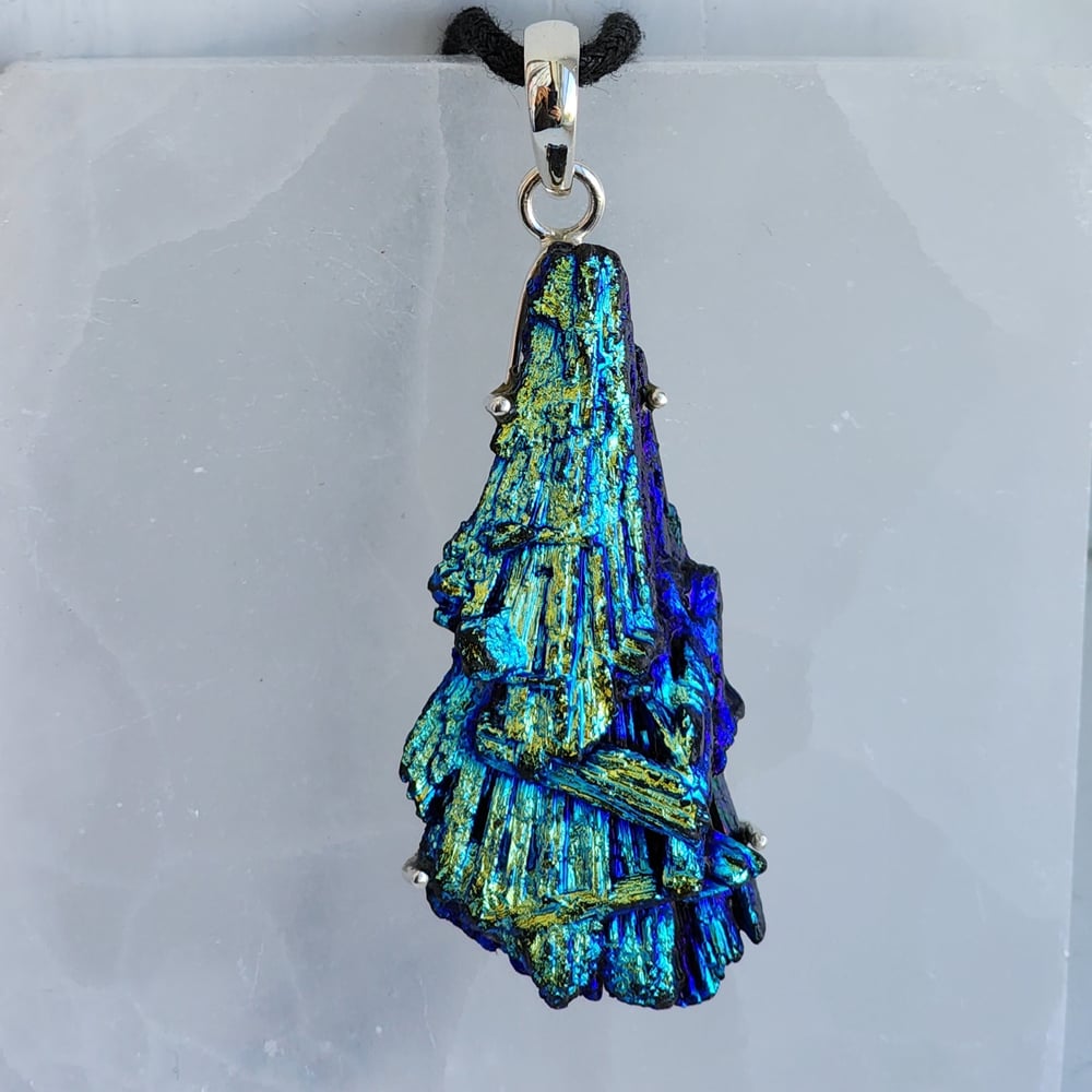 Image of Allegra - Titanium Kyanite Pendant in Sterling Silver