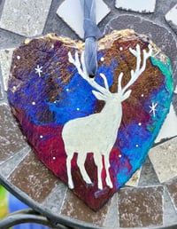 Image 1 of Medium heart ~ Galaxy stag