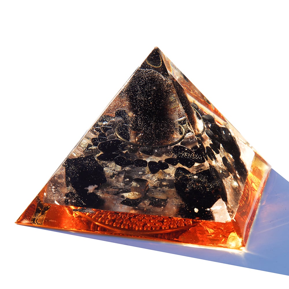 Image of Large:  Smoky Quartz/Obsidian/Onyx/Black Haystack Tourmaline/Pyrite/Mica/OM/Copper - 3