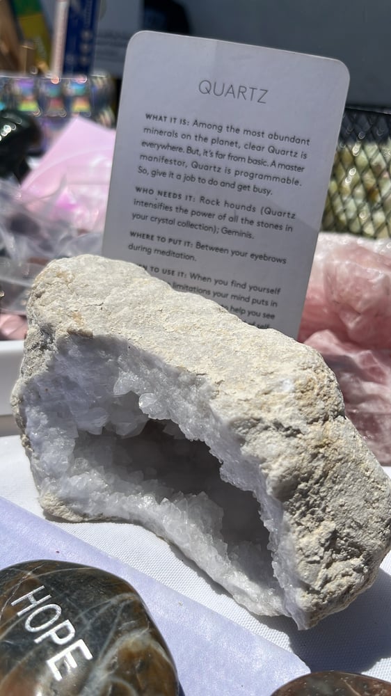 Image of Clear Quartz Geode