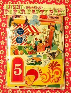 Image of paper party pack (vintage ephemera)