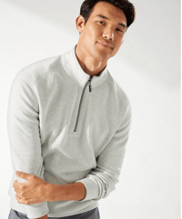 Image 2 of Tommy Bahma  Flipshore 1/2 ZIP Reversible Sweatshirt (CHAMBRAY)