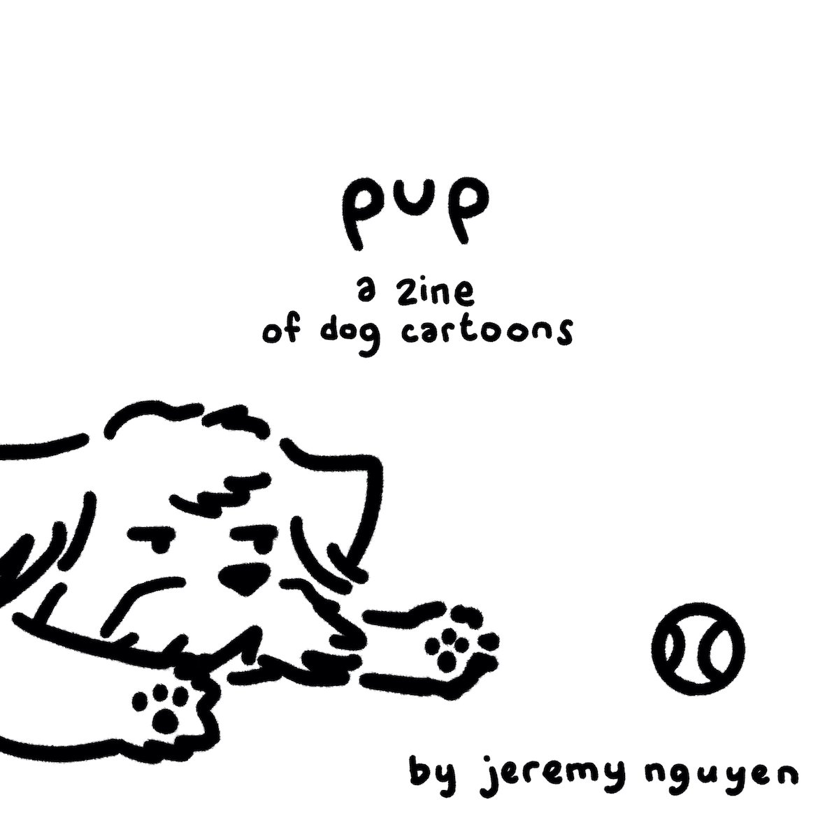 Image of pup - a zine of dog cartoons