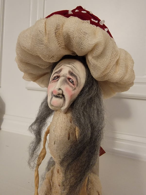 Image of Reserved For Karen Red Mushroom Witch 