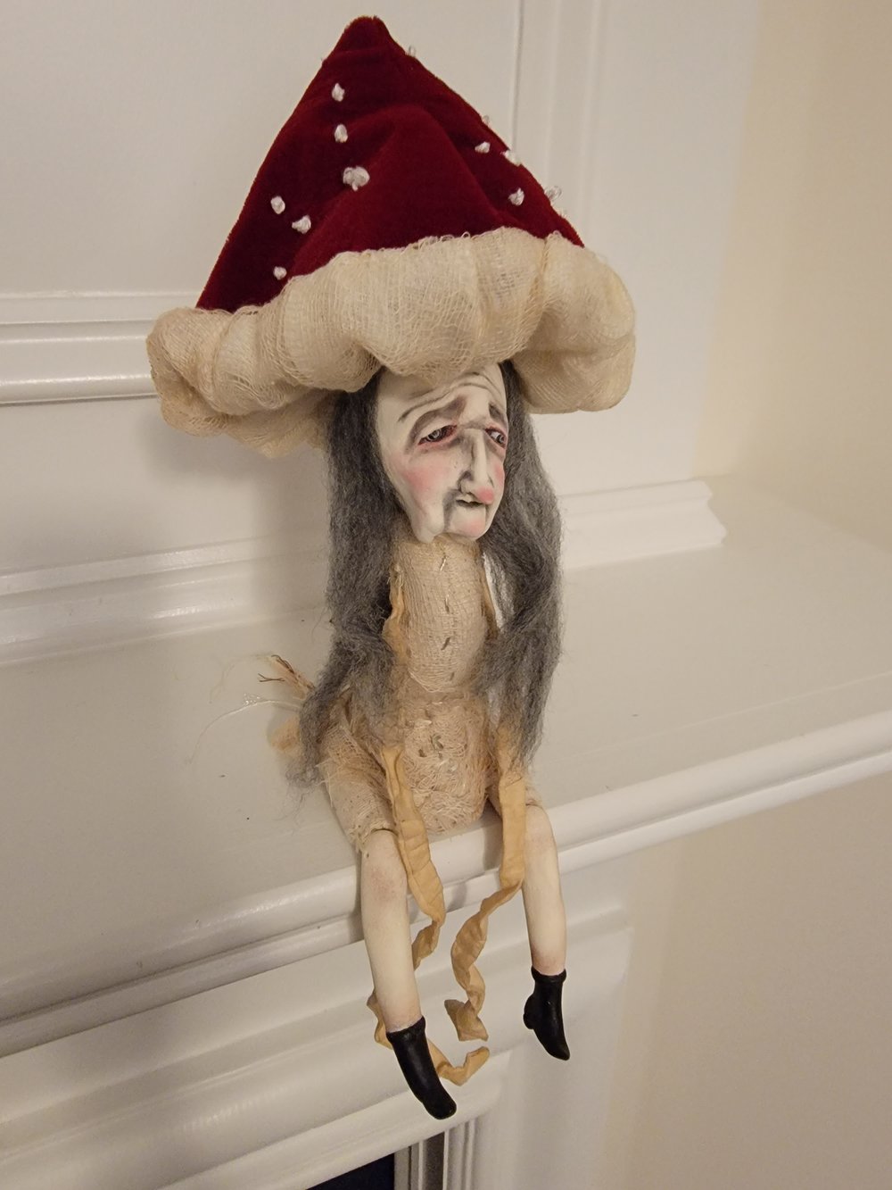 Image of Reserved For Karen Red Mushroom Witch 
