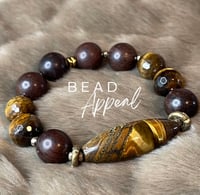 Image 1 of Tiger Eye and Wood Mix
