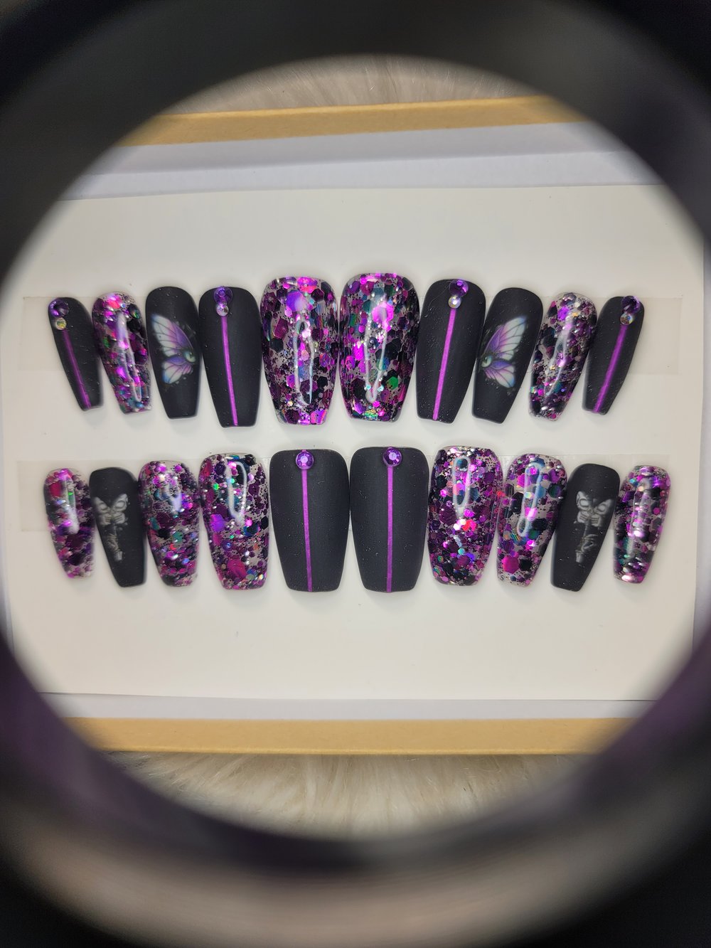 Image of Matte black and purple 