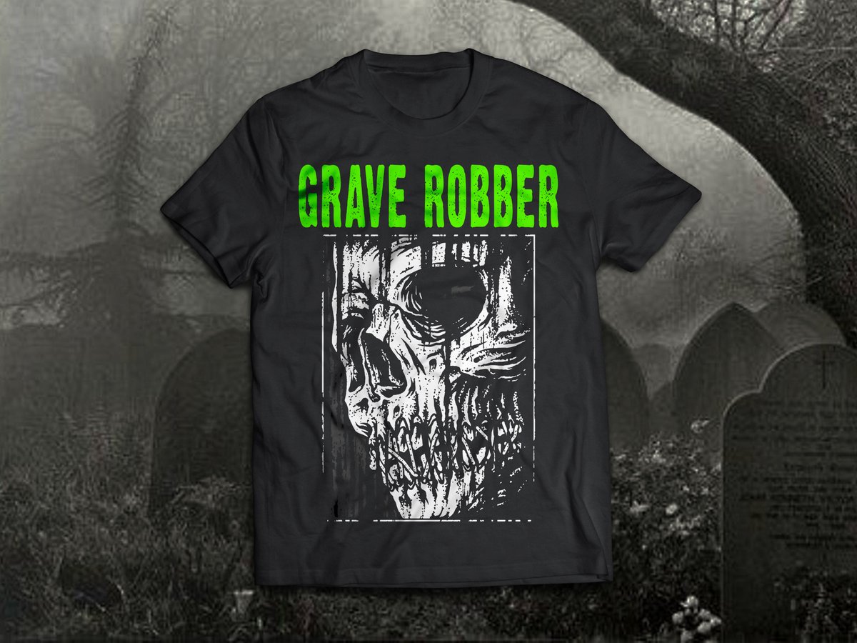 GRAVE ROBBER GRAVE ROBBER SILENCED SKULL T SHIRT