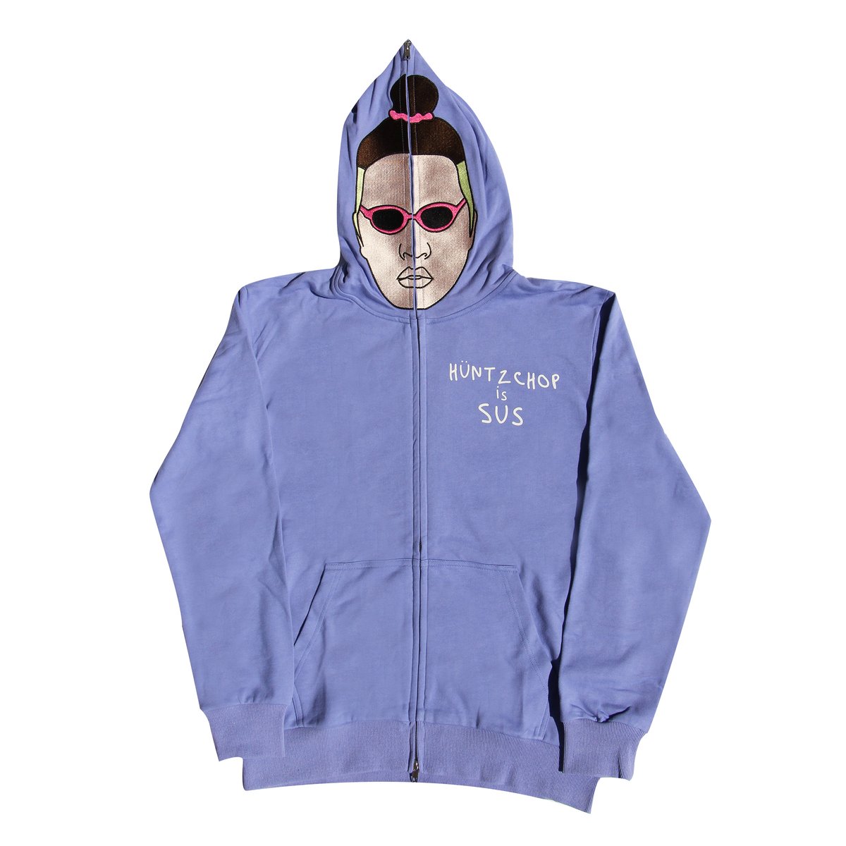 Image of Hüntz Chop Full Zip Hoodie - Purple