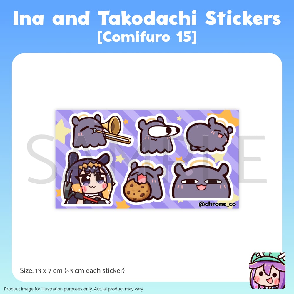 Image of Ina and Takodachi Sticker