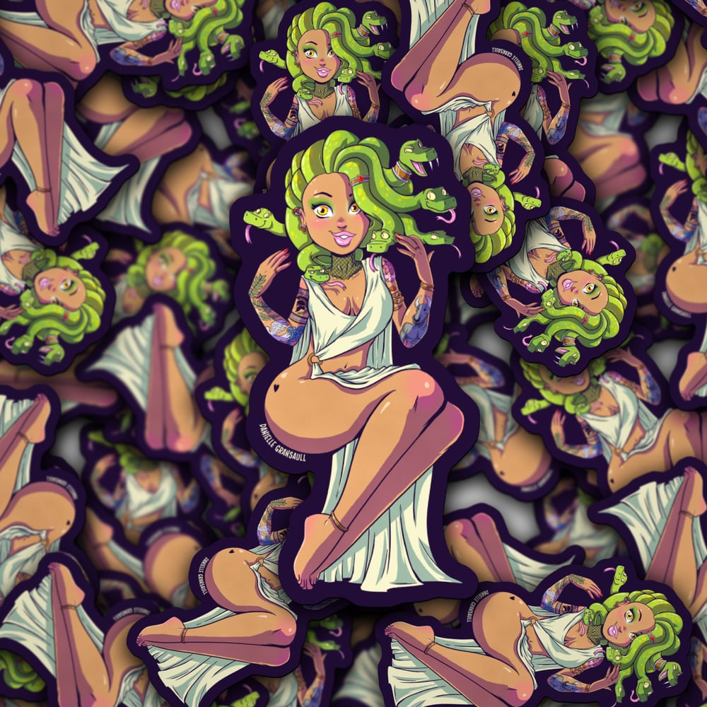 Tattooed Medusa Sticker
