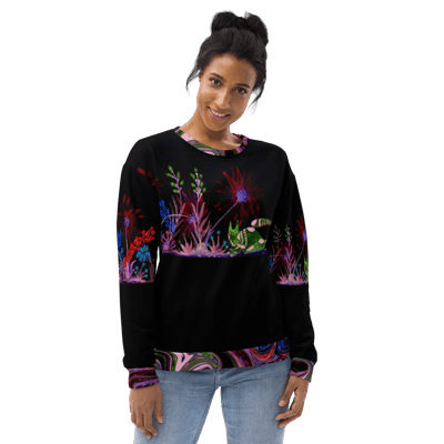 Image of Cat's Walk By Night Unisex Sweatshirt