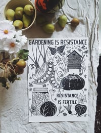 Gardening is Resistance (3rd Ed) - Linocut Print