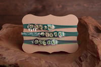 Image 2 of five flowers headband green