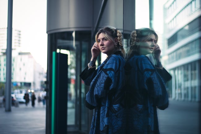 Kimono "Blue Kiku" Short