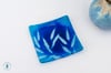 Blue Aqua Poet’s Laurel Leaf Ring Dish