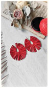 PEACOCK earrings - Rosso