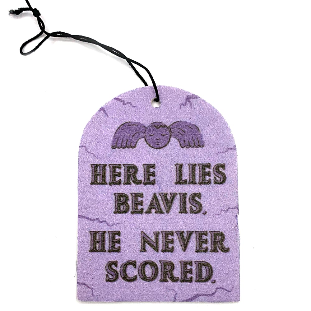 Image of He Never Scored Scented Air Freshener