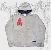 Image 1 of (M) 1of1 skull zip-up