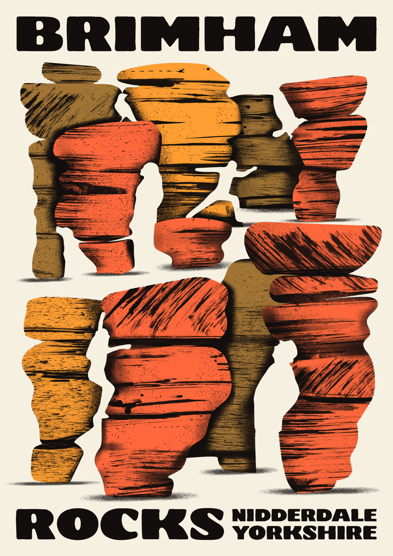 Image of Brimham Rocks Limited Edition Screenprint