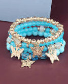 blue bracelets