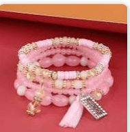 pink bracelets