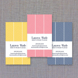 Image of Herringbone Calling Card